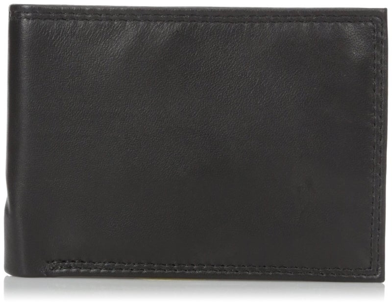 Buxton Men's Emblem Double Id Billfold Wallet, Black, One Size - Image 1